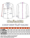 Starbattal Erkek Büyük Beden 4 Drop Blazer Zaha Ceket 500603 LACIVERT