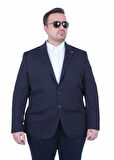 Starbattal Erkek Büyük Beden 4 Drop Blazer Zaha Ceket 500603 LACIVERT