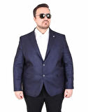 Starbattal Erkek Büyük Beden 4 Drop Blazer Oskar Ceket 500607 LACIVERT