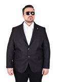 Starbattal Erkek Büyük Beden 4 Drop Blazer Oskar Ceket 500607 SIYAH