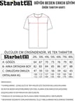 Starbattal Erkek Büyük Beden Sıfır Yaka Tişört  Los Angeles 26155 LACIVERT