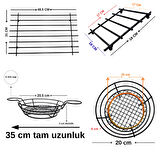 4’LÜ METAL SUNUM VE NİHALE SETİ – BÜYÜK NİHALE, SOSLUKLU  SUNUMLUK, EKMEK-MEYVE SEPETİ, KÜÇÜK NİHALE