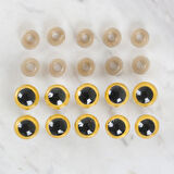 Loren 14 mm Açık Sarı 5 Çift Amigurumi Göz