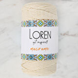 Loren Macrame Krem El Örgü İpi - RM 016