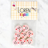 Loren Crafts 8'li Gülen Yüz Düğme - 1023