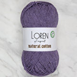 Loren Natural Cotton Mor El Örgü İpi - R093