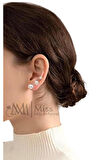 925 Ayar Gümüş İnci Küpe Üçlü Set 6 mm 8 mm 10 mm