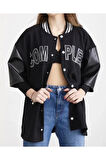 stilaura Complex Kolej Oversize T-shirt - Siyah