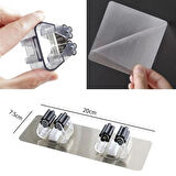 Sylar Pratik Organizer 4lü Yapışkanlı Fırça Paspas Mop Fırça Sabitleyici Ergonomik Alet Aparatı