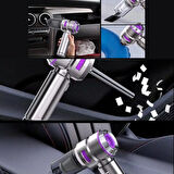 Sylar 9 Farklı Uçlu Kablosuz Şarjlı Araç İçi Süpürge – Wireless Destekli, Güçlü Emiş, Taşınabilir Pratik Araç Temizleyici