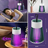 Sylar İç ve Dış Mekanlar İçin Şarjlı Sinek Öldürücü Sivrisinek Kovucu,UV Işıklı Sineksavar Taşınabilir Gece Lambası