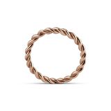 Altın Rose Renk Minimal Burma Tamtur Yüzük 
