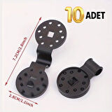 Sylar  10 Adet Güneşlik Filesi Sabitleme Klipsleri, Gölgelik Bezi ve Brandalar İçin Dayanıklı Plastik Kelepçe Kancaları