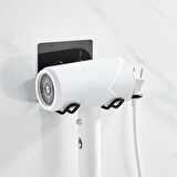 Sylar Fön Makine Askısı Siyah Yapışkanlı Fön Makine Tutucu