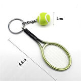 Sylar Gerçekçi Tenis Raketi Tasarımlı Şık Anahtarlık Kolye Çanta Süsü Tennis Keychain