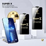 Iphone 12 Super X Kavisli Ekran Koruyucu Kırılmaz Cam Ultra Kalınlık 0.4mm