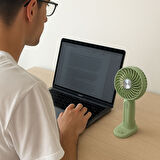 Sylar Masa Üstü Standlı USB ile Şarj Olabilen 3 Ayarlı Fan Modlu Çanta Tipi El Fanı