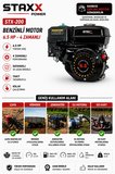 6.5HP Benzinli Motor 4 Zamanlı 19mm Kamalı Mil Go Kart -  Çapa-  Jeneratör - Su Pompası Motoru