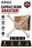 Çapraz Bijon Anahtarı 17-19-21-23 mm – Ağır Hizmet Tipi Lastik Sökme Takma Anahtarı