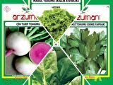KIŞLIK KIVIRCIK MARUL - ÇİN TURP - MAYDANOZ - ISPANAK 4'LÜ TOHUM SETİ