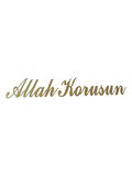 Allah Korusun Yazılı Oto Sticker Gold 14x3cm