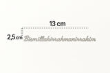 Bismillahirrahmanirrahim  Metal Oto Sticker Krom 13 cm