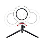 Sylar 8inç 20cm Selfie  Stüdyo Video Fotoğraf Ring Light  Tripod Led Halk