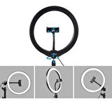 Sylar 10inç 26cm Youtube Instagram Tiktok Selfie  Stüdyo Video Fotoğraf Ring Light  Tripod Led Hal