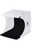 PULUZ 2x20 LED Işıklı 6 Fonlu Fotoğraf Çekim Çadırı (20x20 cm)