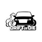 Drift or Die Araba Stickeri 17x17 Cm Siyah