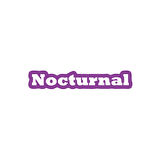 Nocturnal Araba Sticker 17x17 Cm Mor