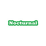 Nocturnal Araba Sticker 17x17 Cm Yeşil
