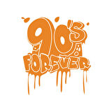 90's Forever Araba Sticker 17x17 Cm Turuncu