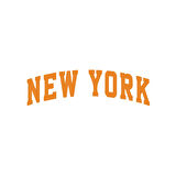New York Araba Sticker 17x17 Cm Turuncu
