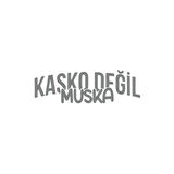 Kasko Değil Muska Araba Sticker 17x17 Cm Gri