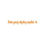 Daha Genciz Düzelicez İnşallah Araba Sticker 17x17 Cm Turuncu