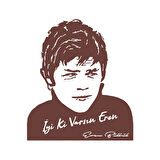 İyi Ki Varsın Eren Araba Sticker 17x17 Cm Kahverengi