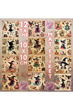 Anime Cadı Silüetleri Vintage 12 Adet Scrapbook Bullet Journal Mat Planlayıcı Sticker Etiket Seti