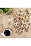 Dantelli Dekupaj Vintage 12 Adet Scrapbook Bullet Journal Mat Planlayıcı Sticker Etiket Seti