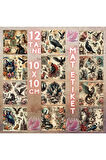 Gothic Hayvanlar Vintage 12 Adet Scrapbook Bullet Journal Mat Planlayıcı Sticker Etiket Seti