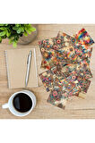 Saykodelik (PSYCHEDELİC) Temalı Vintage 12 Adet Scrapbook Bullet Journal Mat Sticker Etiket Seti