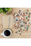Sihirli Taşlar Kristaller Vintage 12 Adet Scrapbook Bullet Journal Mat Planlama Sticker Etiket Seti