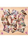 Pencere Önünde Köpekler Vintage 12 Adet Scrapbook Bullet Journal Mat Planlayıcı Sticker Etiket Seti