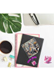 Kedisi İle Bankta Oturan Kadınlar Vintage 12 Adet Scrapbook Bullet Journal Mat Planla Sticker Etiket