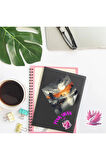 Japon Stili Gün Batımı Manzarası Vintage 12 Adet Scrapbook Bullet Journal Mat Planlı Sticker Etiket