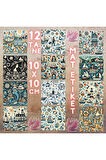 Deniz Temalı Desenler Vintage 12 Adet Scrapbook Bullet Journal Mat Planlayıcı Sticker Etiket Seti