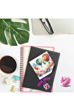 Sıcak Hava Balonları Vintage 12 Adet Scrapbook Bullet Journal Mat Planlayıcı Sticker Etiket Seti