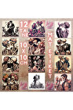 Aşık İskeletler Vintage 12 Adet Scrapbook Bullet Journal Mat Planlayıcı Sticker Etiket Seti