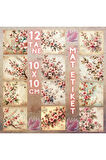 Sakuralar Vintage 12 Adet Scrapbook Bullet Journal Mat Planlayıcı Sticker Etiket Seti