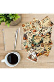 Halloween Vintage 12 Adet Scrapbook Bullet Journal Mat Planlayıcı Sticker Etiket Seti